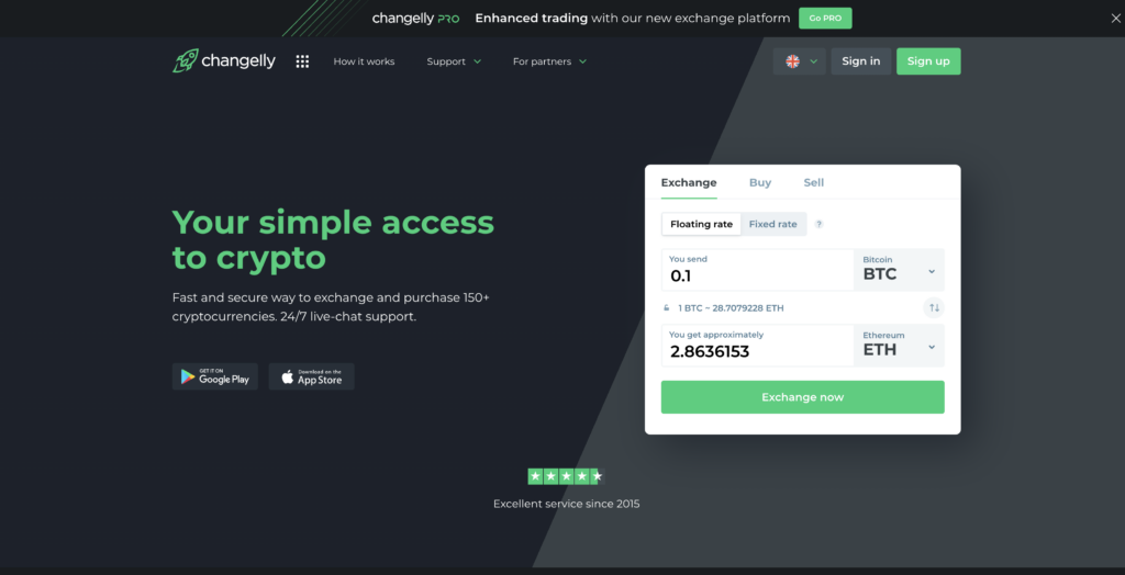 Changelly: Instant Altcoin and Cryptocurrency Trading Platform
