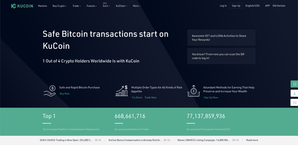 Kucoin: Safe Cryptocurrency transactions start on KuCoin