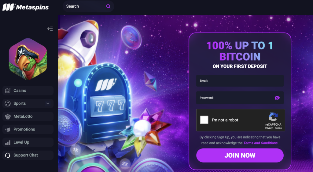 metaspins crypto casino